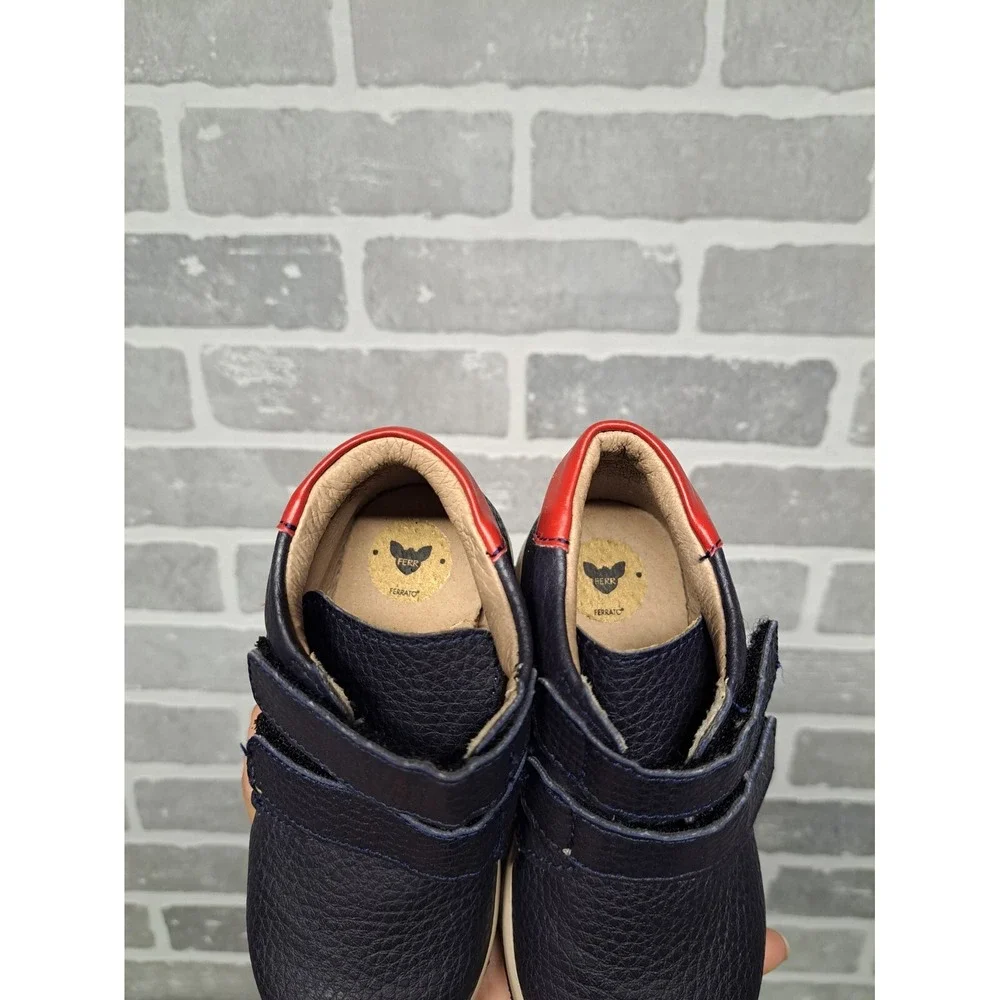 Ferrato Kid's Boy Toldder Ankle Boots Children's Shoes Footwear Blue/Red‎ Size 8
